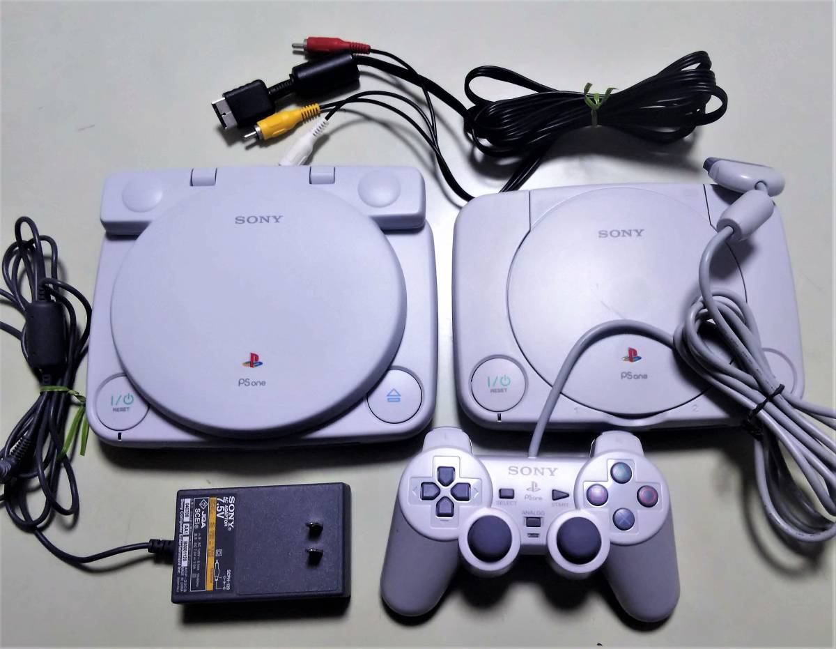 SONY PSone ジャンク セット 本体 SCPH-100 SCPH-130 ACアダプター SCPH-120 コントローラ SCPH ...