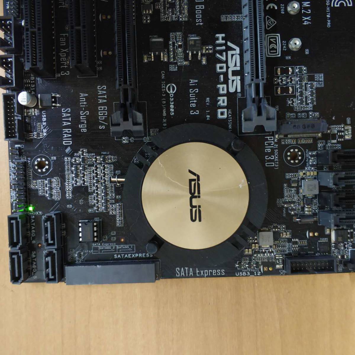 ASUS H170PRO LGA1151 ATXマザーボード INTEL第6・7世代CPU対応 自作PC PCパーツ DIY 修理材料★動作未