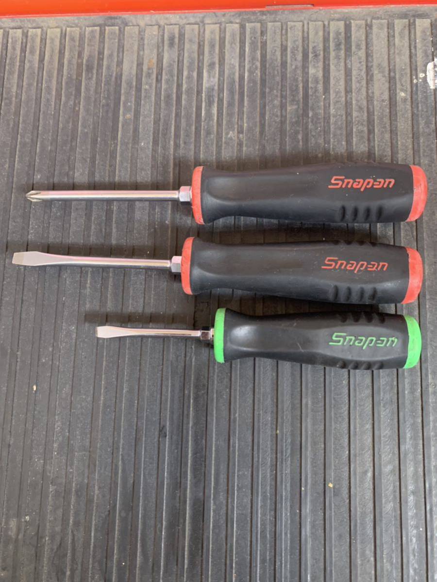 Snapon スナップオンドライバーセット 3本セット スナップオン マイナスドライバー プラスドライバー ドライバー /【Buyee