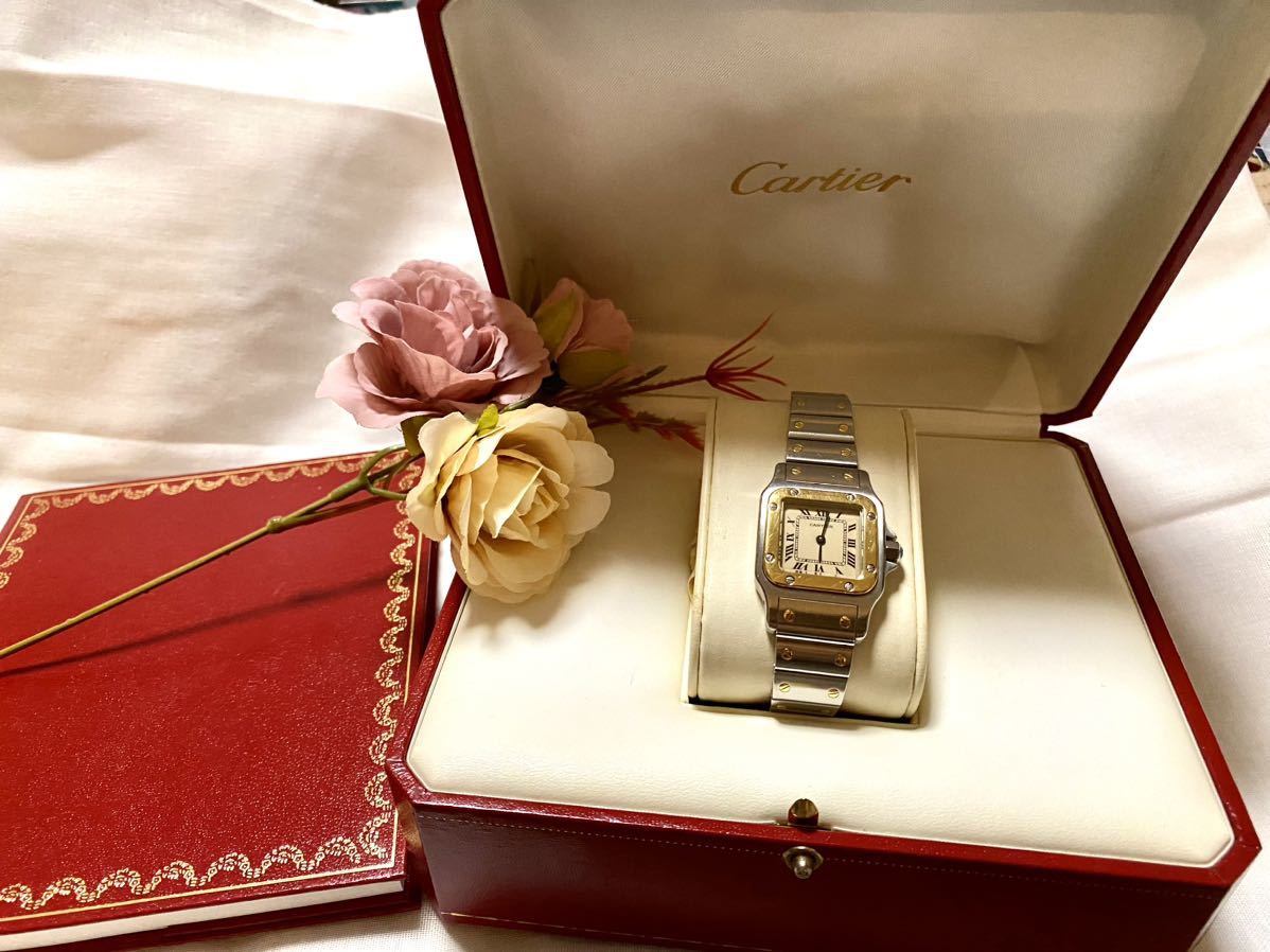贈り物 セール Cartier カルティエサントス レディース腕時計 電池交換済み bigportal.ba bigportal.ba