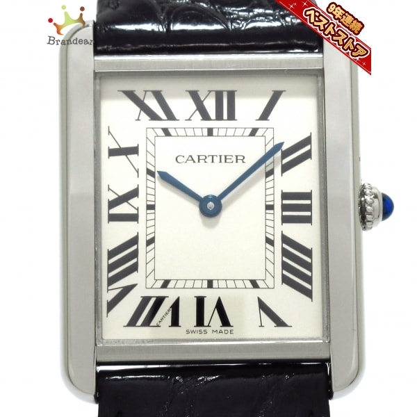 SALE 奉呈 Cartier カルティエ 腕時計 タンクソロLM W5200003 メンズ SS シルバー bigportal.ba bigportal.ba