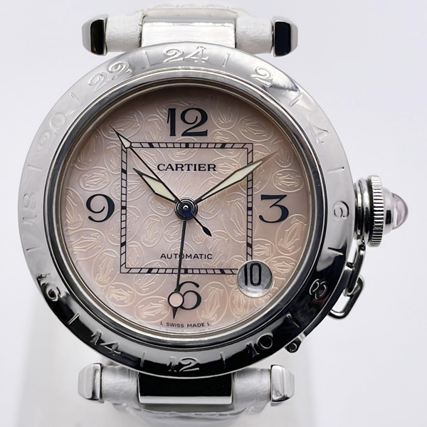 USED品 アンティーク ビンテージ 美品 仕上げ済 Cartier カルティエ パシャC メリディアン W3107099 GMT 自動巻き