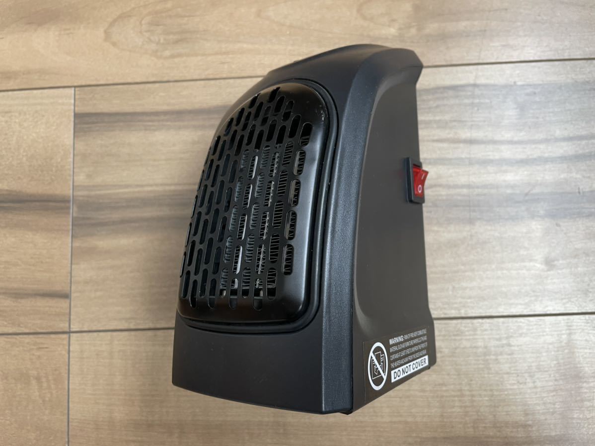 ★送料無料★中古★ミニファンヒーター★コンセント固定式★エレクトリックハンディエアヒーター MINI HEATER デスクワーク トイレ等にも