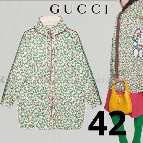 GUCCI ドラえもん フラワー 花柄 ナイロンジャケット コート 42