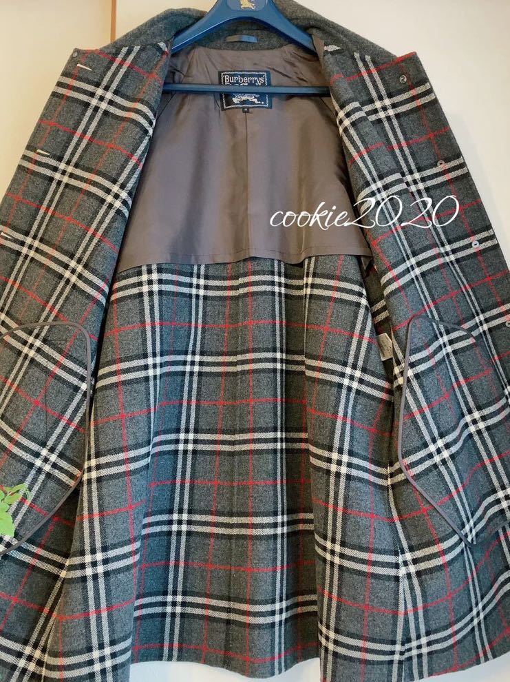 未使用【高級☆カシミヤウールコート】BURBERRY、バーバリー、ゆったり