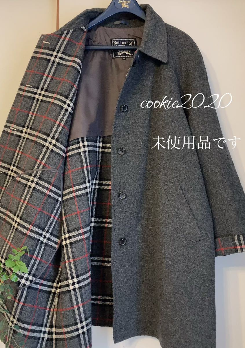 未使用【高級☆カシミヤウールコート】BURBERRY、バーバリー、ゆったり