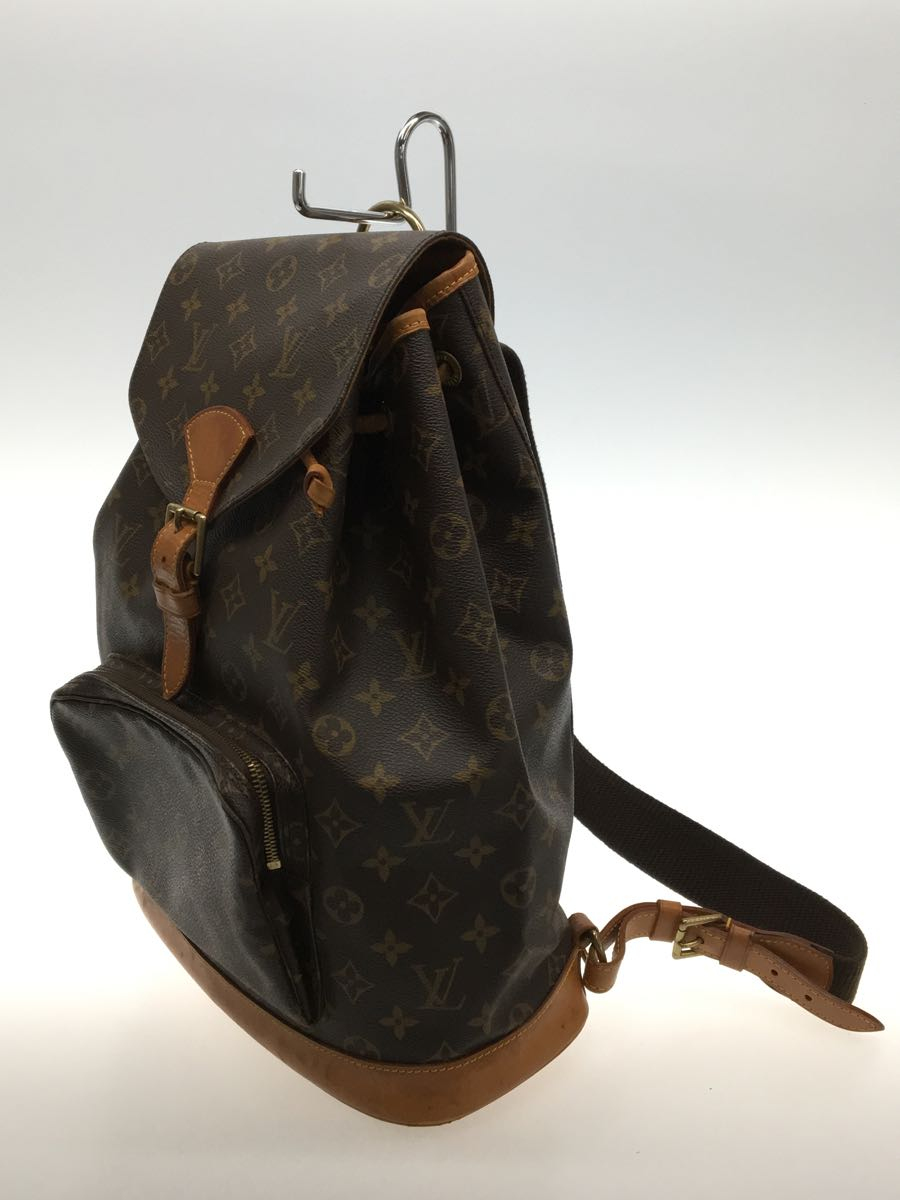 LOUIS VUITTON◇ドーヴィル_モノグラムキャンバス/PVC/BRW/モノグラム