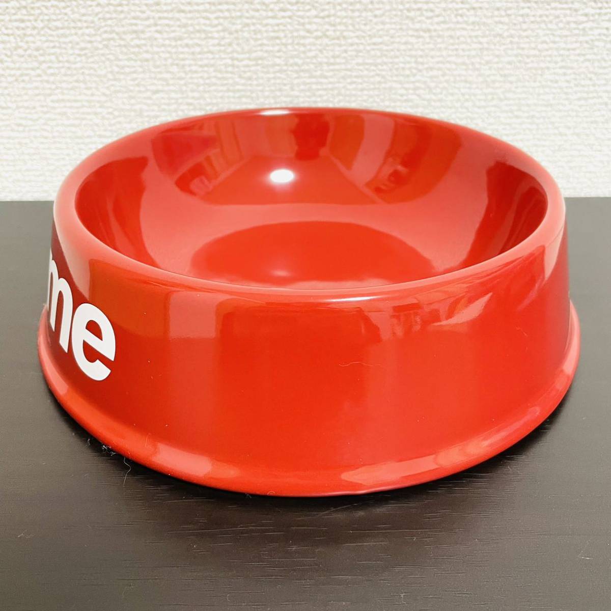 新品 Supreme Dog Bowl Red White 11ss 2011年 赤 白 レッド ホワイト ドッグ ボウル 犬 皿 小物入れ ボックスロゴ 新品未使用 初期 OLD