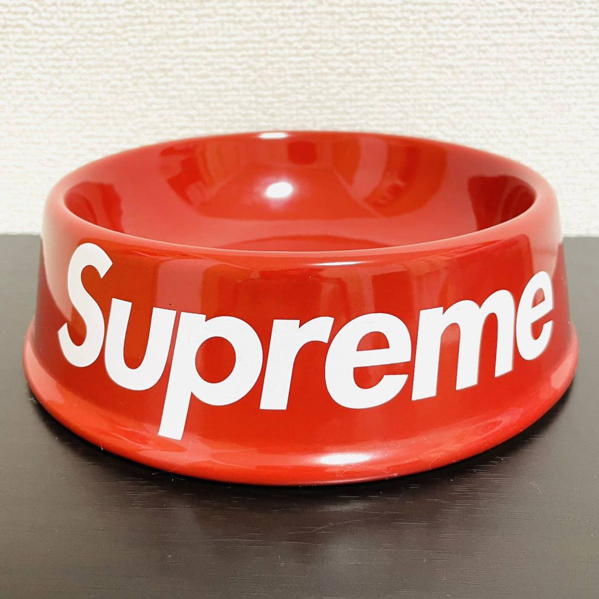 新品 Supreme Dog Bowl Red White 11ss 2011年 赤 白 レッド ホワイト ドッグ ボウル 犬 皿 小物入れ ボックスロゴ 新品未使用 初期 OLD