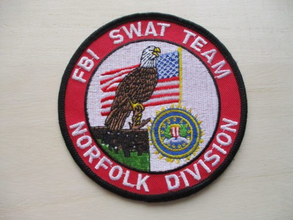 【送料無料】FBI特殊武器戦術部隊SBI SWAT TEAM NORFOLK DIVISIONワッペン/特殊部隊 警察PATCH非常設警察戦術 ...