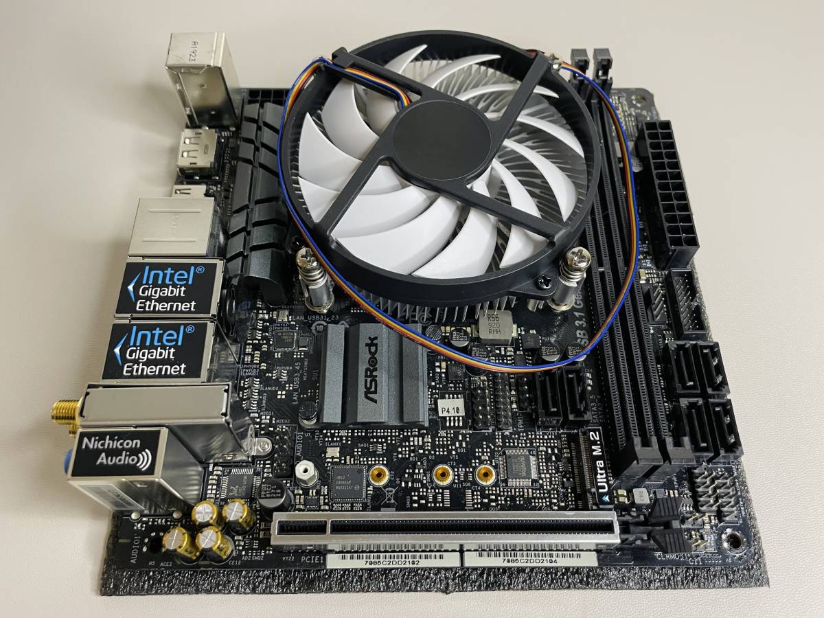 Asrock H370M-ITX/AC M/B一式セット