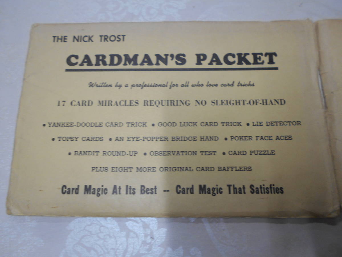 T30 /英語/マジック/THE NICK TROST/CARDMAN'S PACKET/17 card miracles/技術不要のカード
