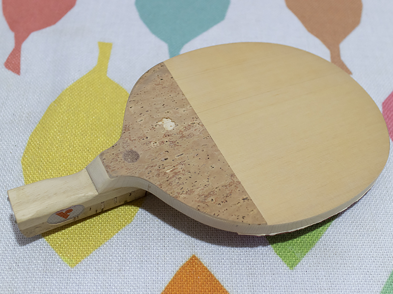 ★ アームストロング 超特選 アームカセグリップ 木曽檜 単板 丸型 卓球 ペンホルダーラケット ラバー貼り付け済み ★ /【Buyee