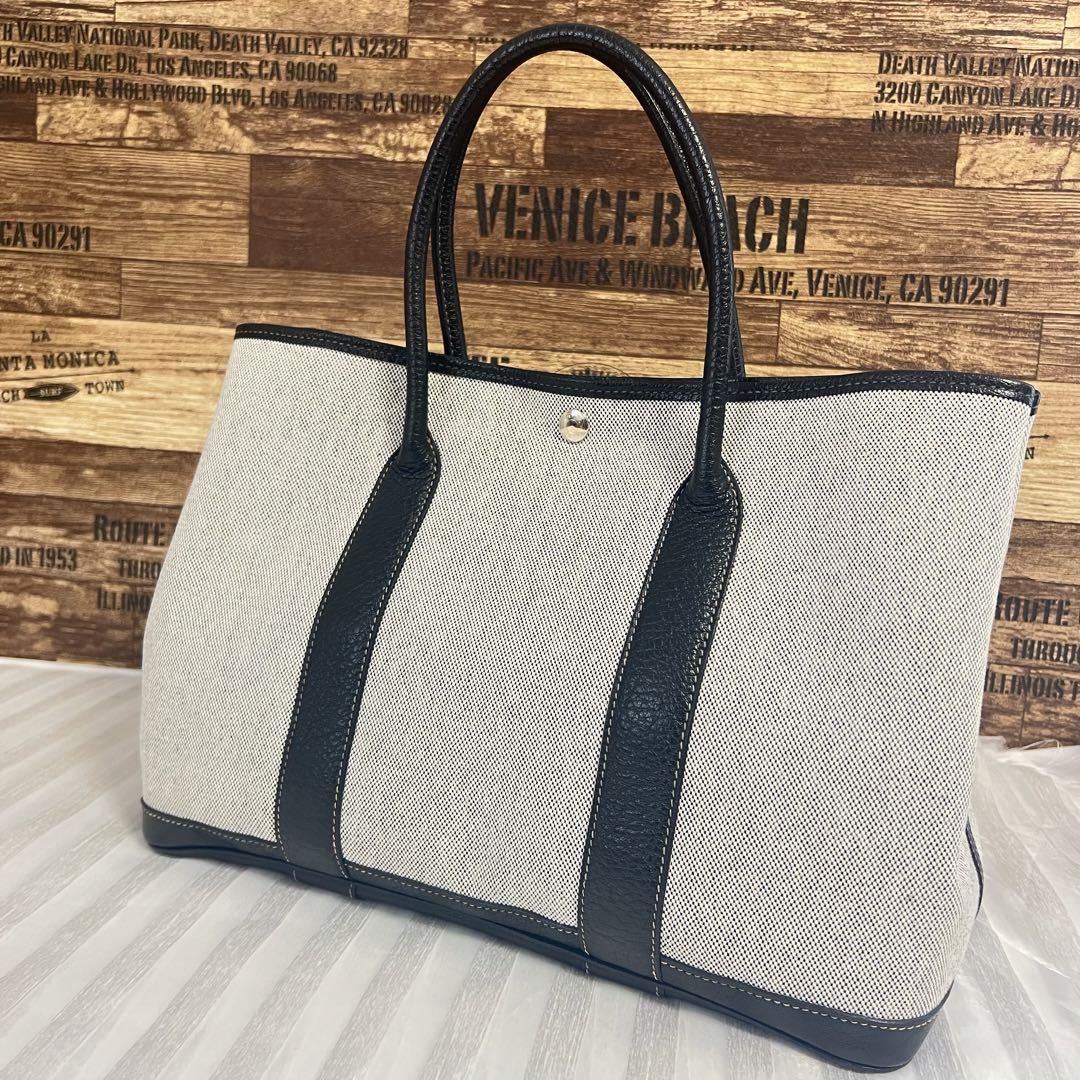 お買い得 極美品HERMES エルメス ガーデンパーティＰＭ グレー