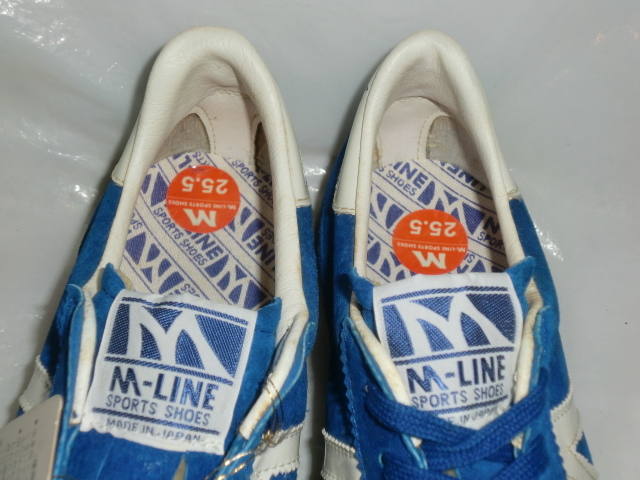 ☆`70s日本製/箱付デッド MIZUNO M-LINE ヴィンテージインドア 