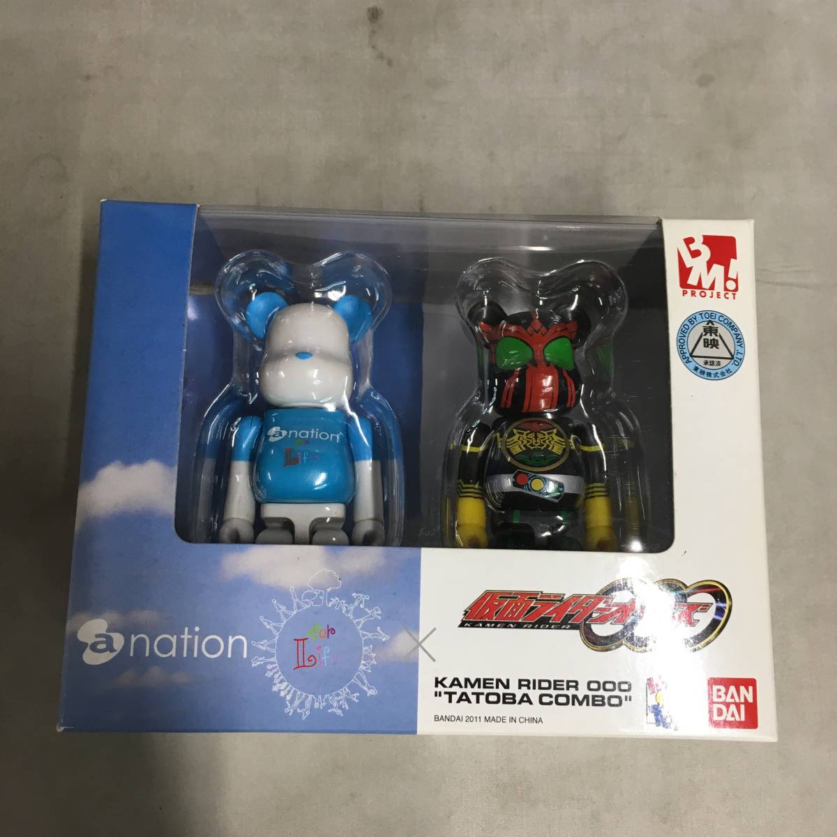 ○未開封 BE＠RBRICK ベアブリック a-nation × 仮面ライダーオーズ OOO