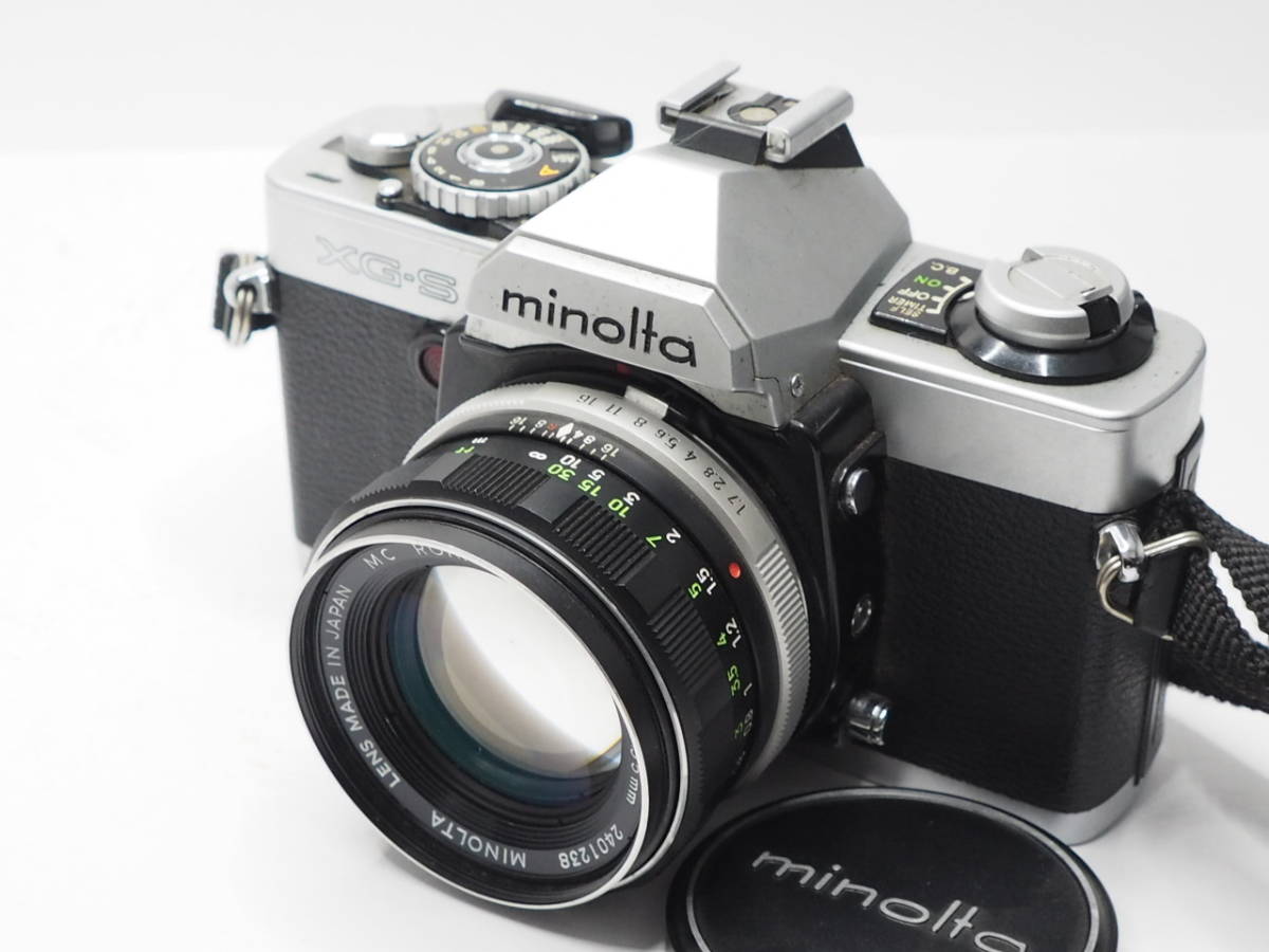 ☆良品☆ MINOLTA ミノルタ XG-S ボディ + MC ROKKOR-PF 55mm F1.7