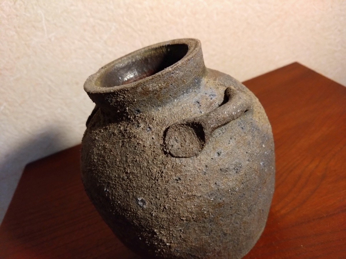 越前焼 お歯黒壺 たいら窯 未使用 -