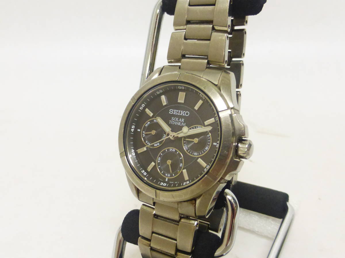 オールノット 【稼動品】SEIKO SOLAR TITANIUM V14J-0AE0 - 通販