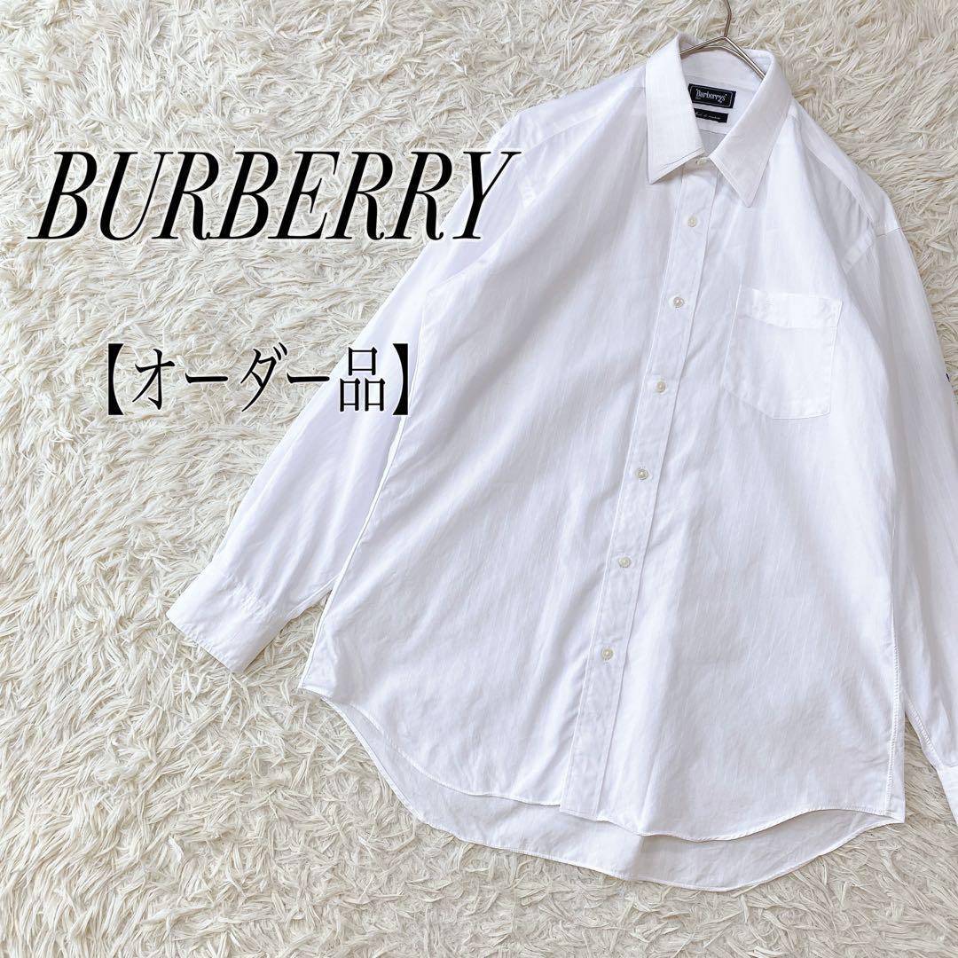 BURBERRY バーバリー コットン シンプル ドレスシャツ ホース刺繍 長袖
