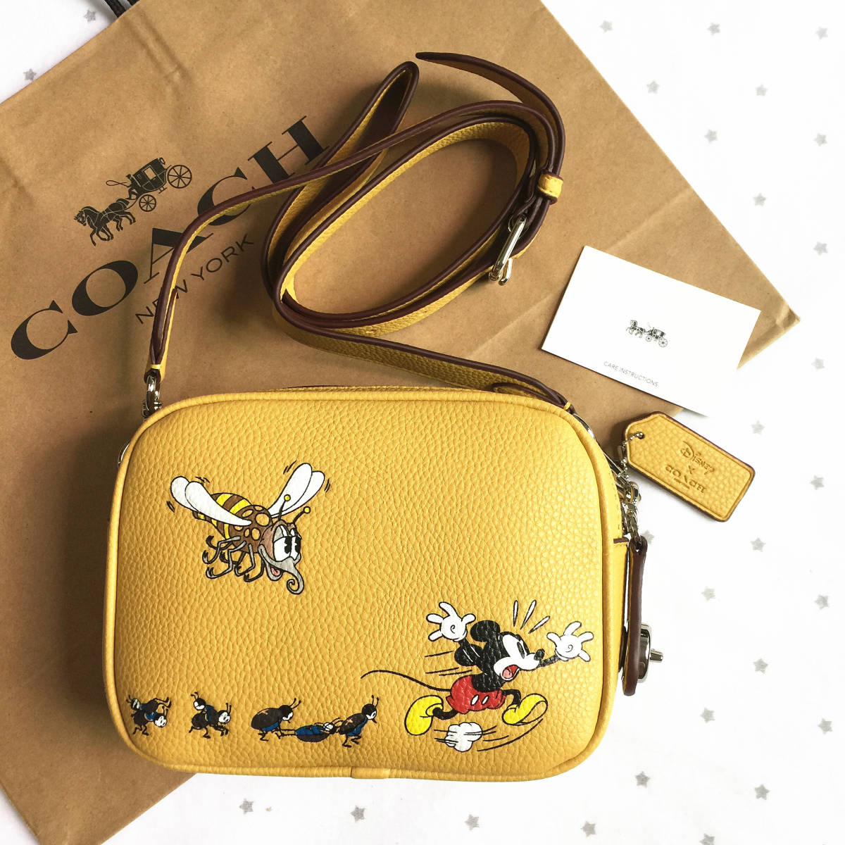 取寄商品 DISNEY×COACH フライト バッグ リジェネラティブ レザー