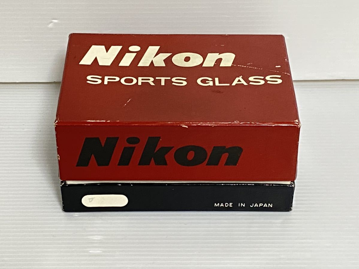 美品】Nikon SPORTS GLASS 双眼鏡 3倍 クロス・ストラップ付き 昭和