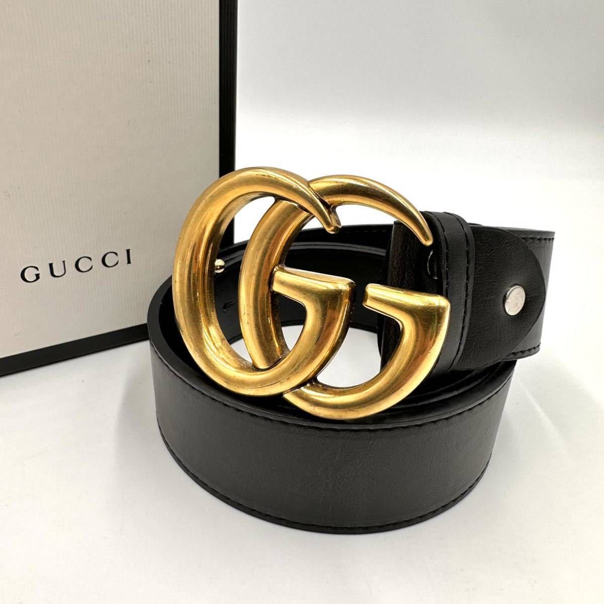 660【極美品】GUCCI グッチ ベルト GG マーモント インターロッキング