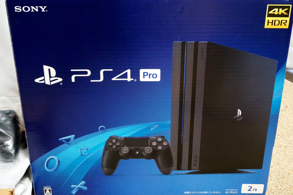 SONY PlayStation4 Pro 2TB ジェット・ブラック4K HDR対応(CUH-7200C