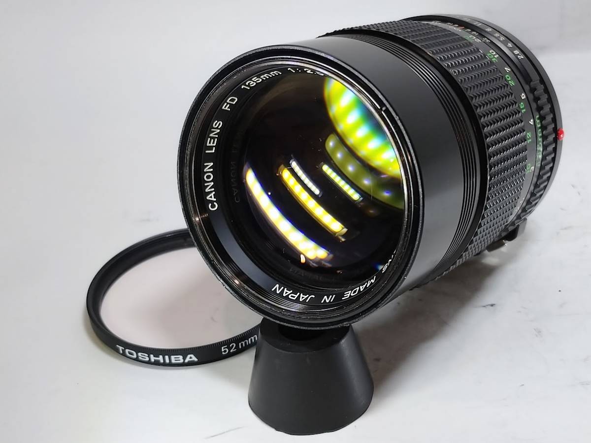 ☆美品/動作良好☆ CANON キャノン New FD 135mm f2.8 素晴らしい外観