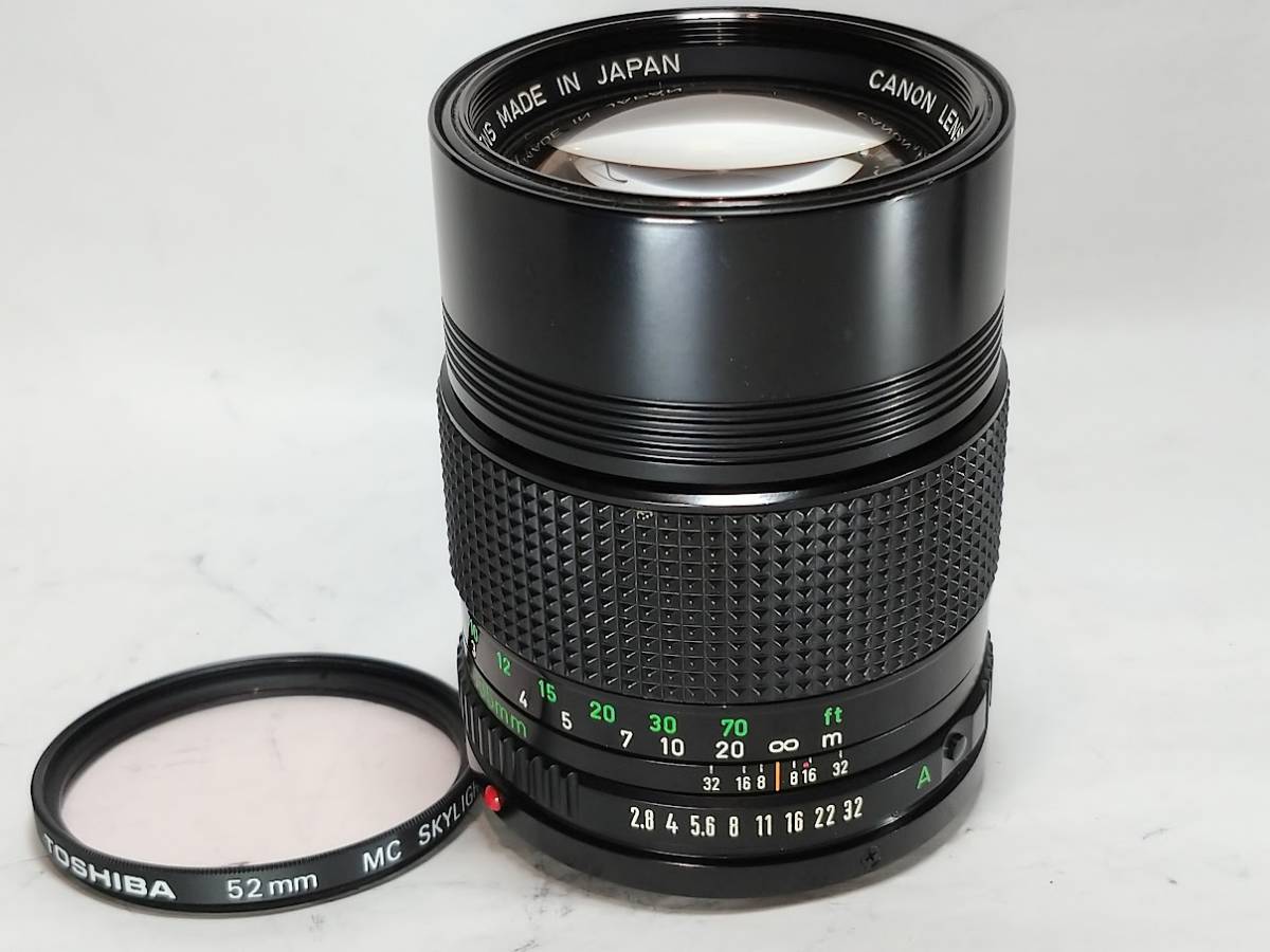 ☆美品/動作良好☆ CANON キャノン New FD 135mm f2.8 素晴らしい外観