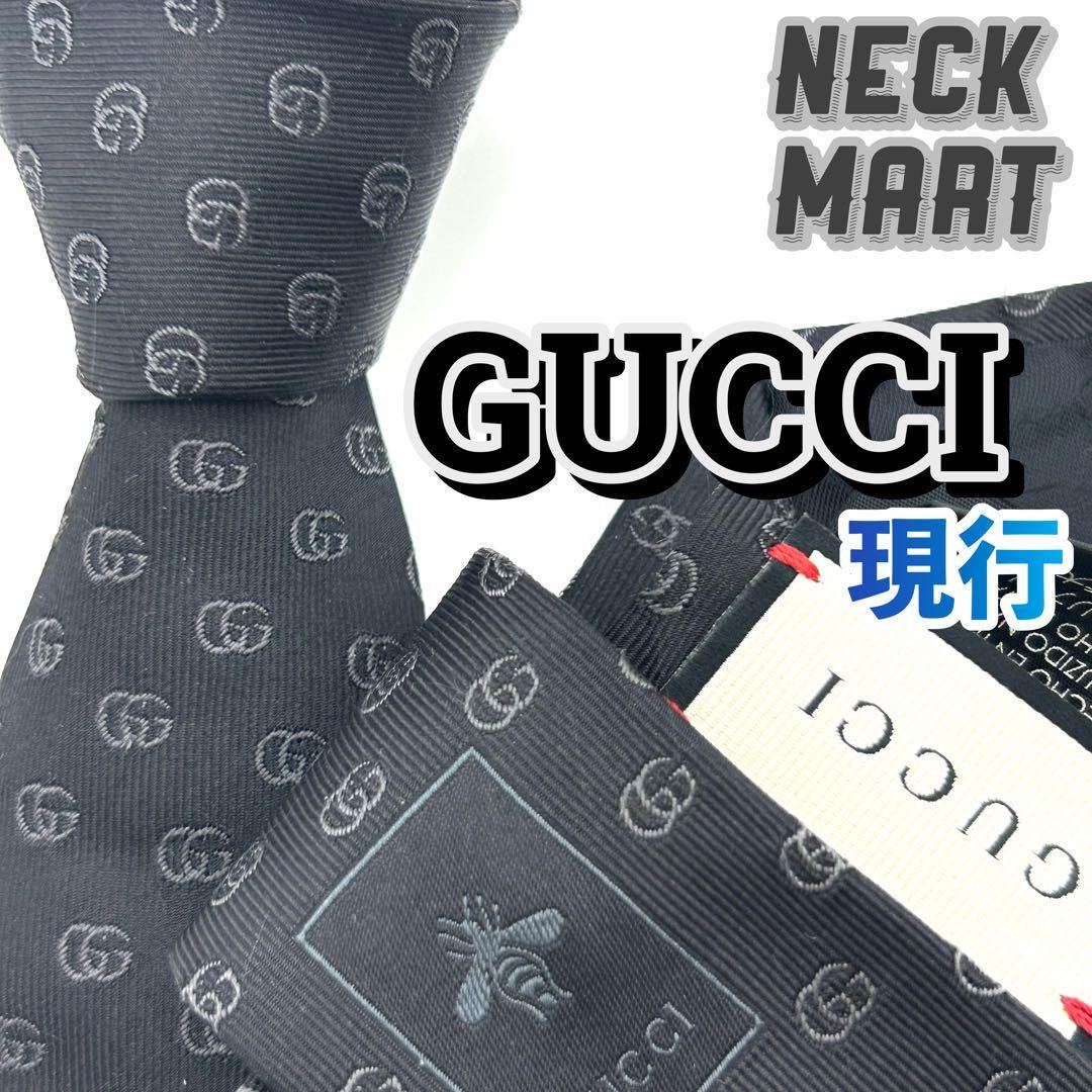 得価通販GUCCI グッチ ネクタイ 現行 GG柄 総柄 蜂 bee 濃紺色 ネイビー 小物