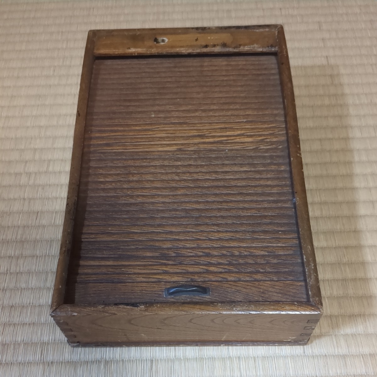 昭和レトロ 古い蛇腹式硯箱 木製 当時物 蛇腹古い硯箱 蛇腹箱 書道具