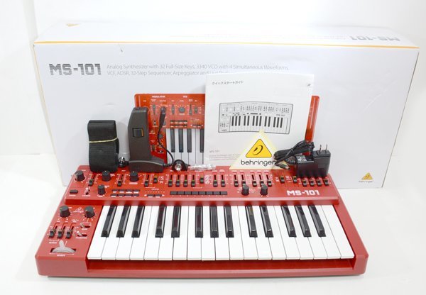 ☆極美品！BEHRINGER ベリンガーMS-101-RD 32鍵アナログシンセサイザー