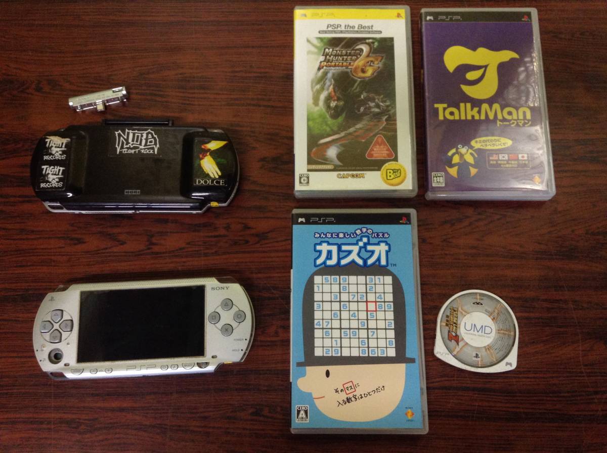 SONY PSP1000 Handheld 2consoles 4games working ソニー プレイステーションポータブル 本体2台