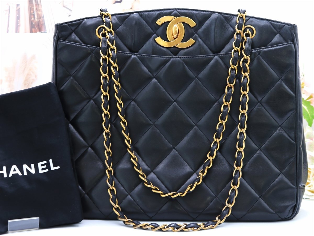 美品 □シール 有□ 1円 CHANEL シャネル デカココ マトラッセ