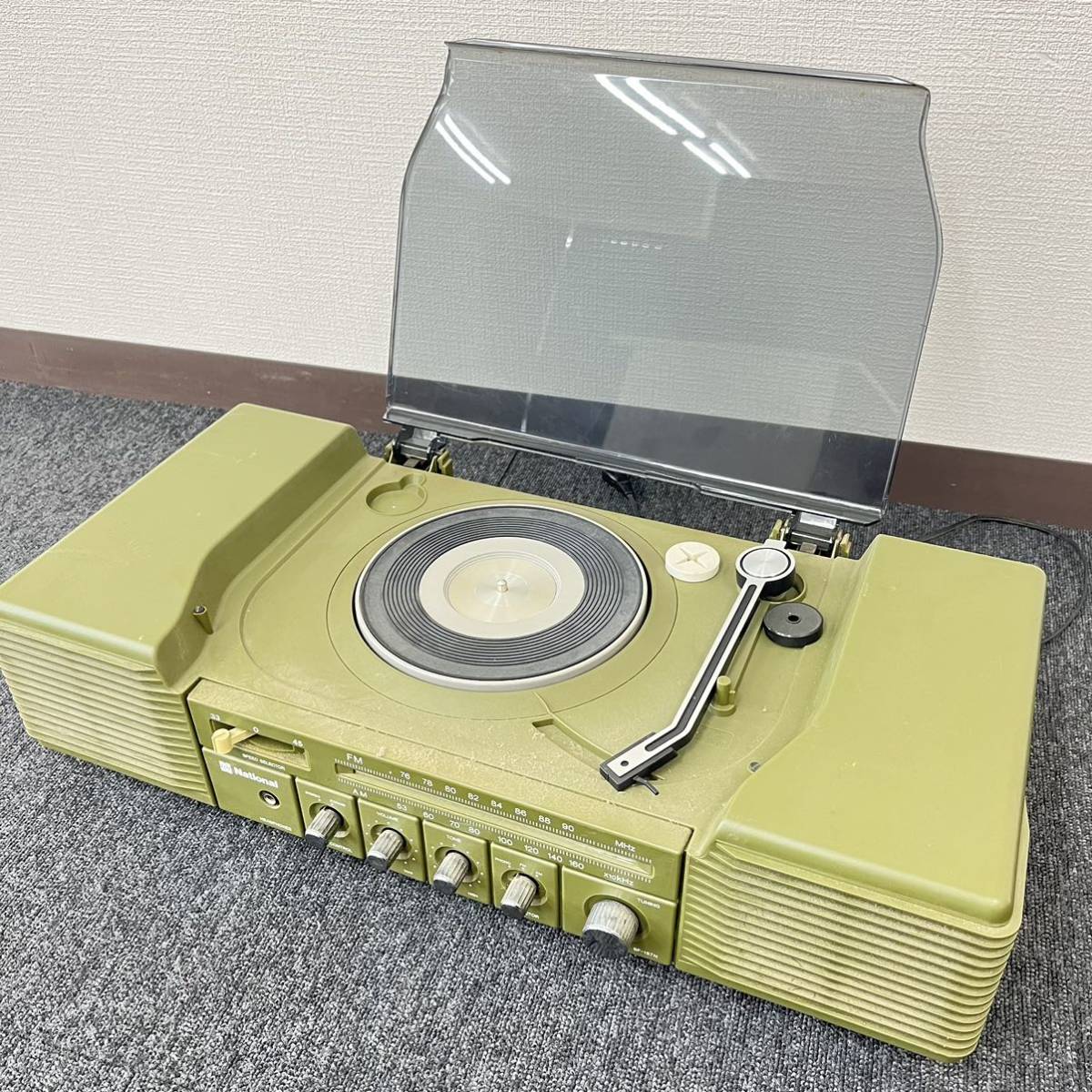 昭和レトロ ターンテーブル National レコードプレイヤー SF-440G