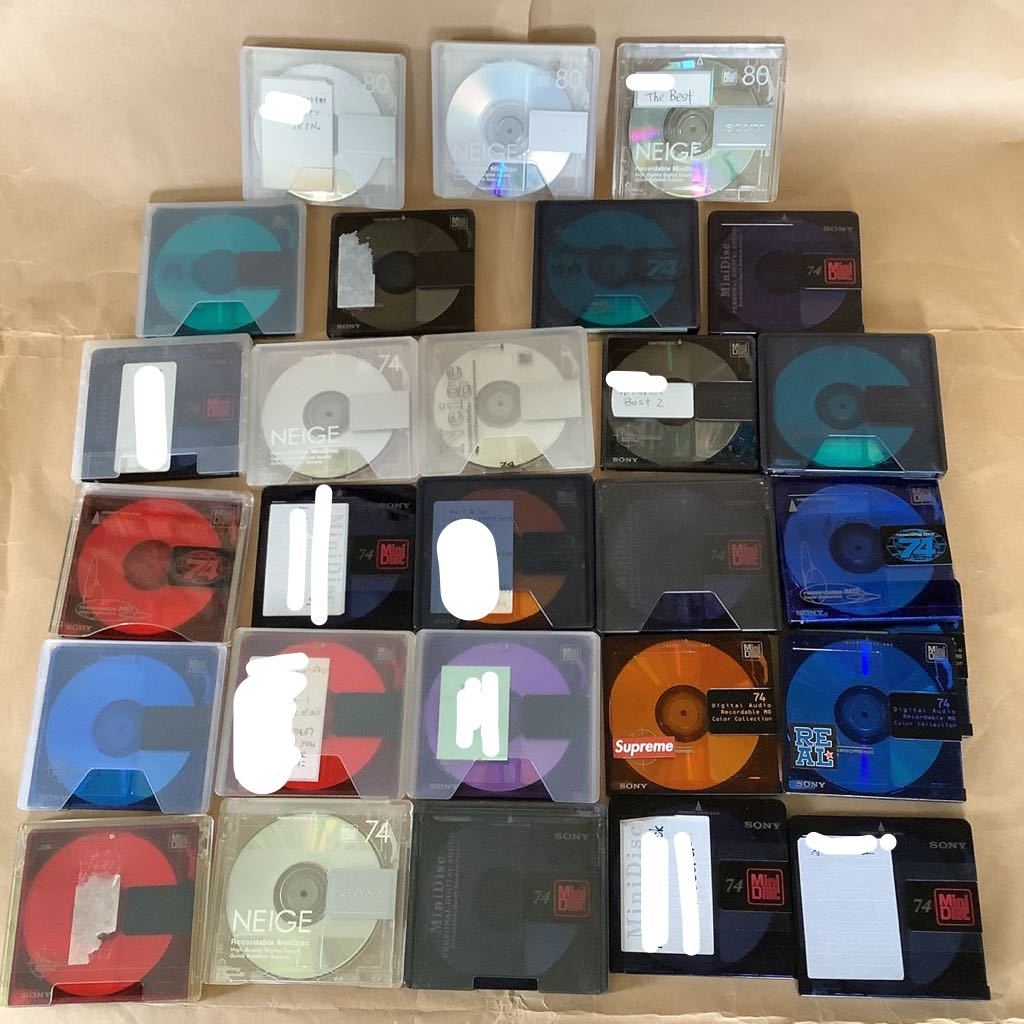 ミニディスク 中古MD録音用まとめて27枚 （74分24枚と80分3枚）全てSONY製 MiniDisc /【Buyee】 Buyee