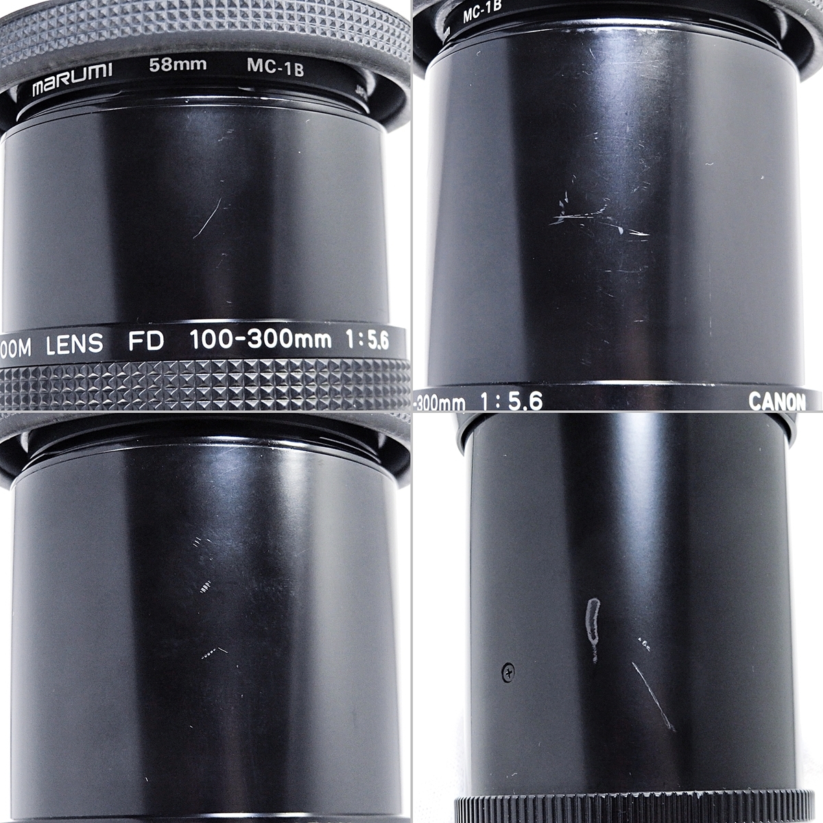 Canon ZOOM LENS FD 100-300mm 1:5.6 MARUMI 58mm MC-1B キャノン