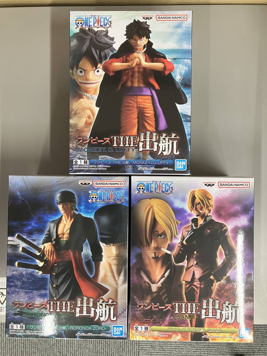 カラフルセット 3個 ワンピース ONE PIECE フィギュア サンジ THE出航