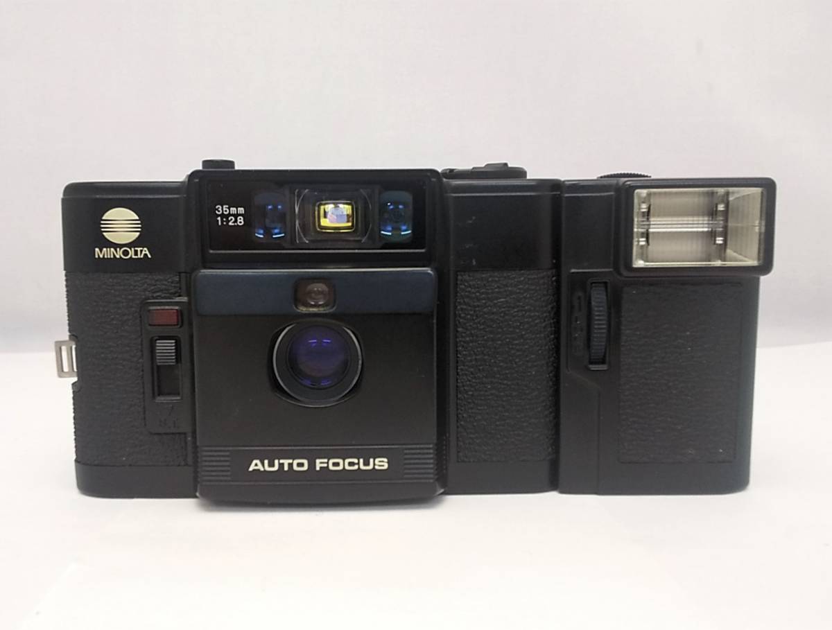 美品】カメラ MINOLTA AUTO FOUCS AF-C 35mm F2.8 + ストロボ EF-C