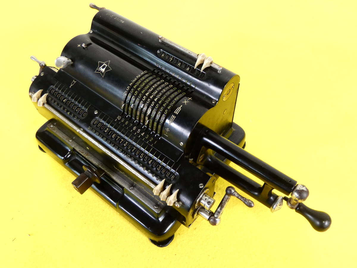 NIPPON CALCULATING MACHINE 富士星印 手回し計算機 アンティーク 昭和 