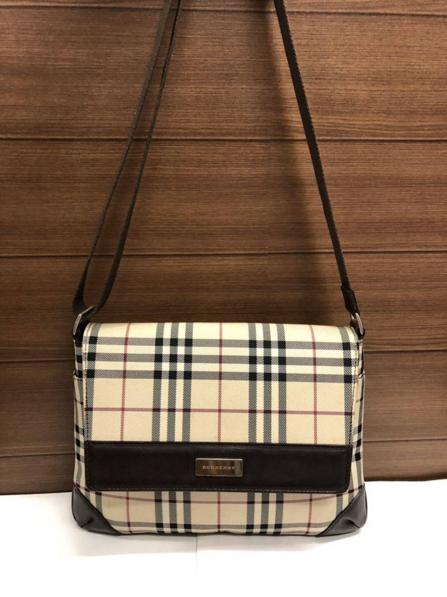 美品 ♪ BURBERRY バーバリー ♪ ノバチェック ショルダーバッグ