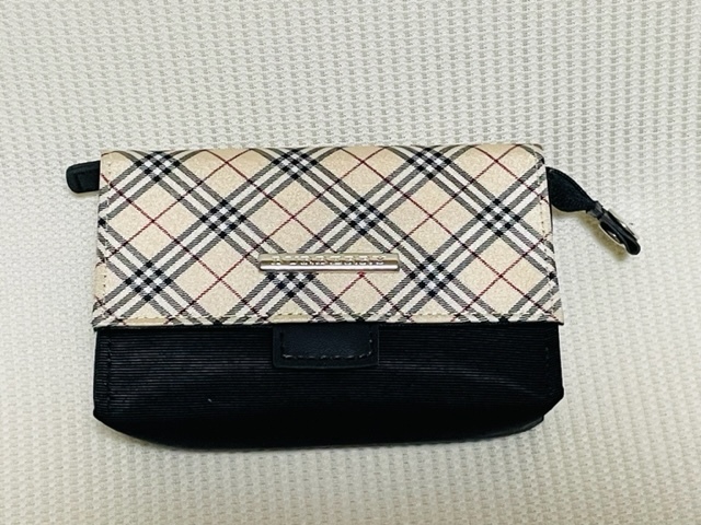 □即決あり☆バーバリー BURBERRY ミラー付き 鏡付き 化粧ポーチ ノバ