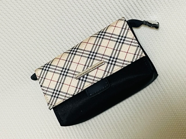 □即決あり☆バーバリー BURBERRY ミラー付き 鏡付き 化粧ポーチ ノバ