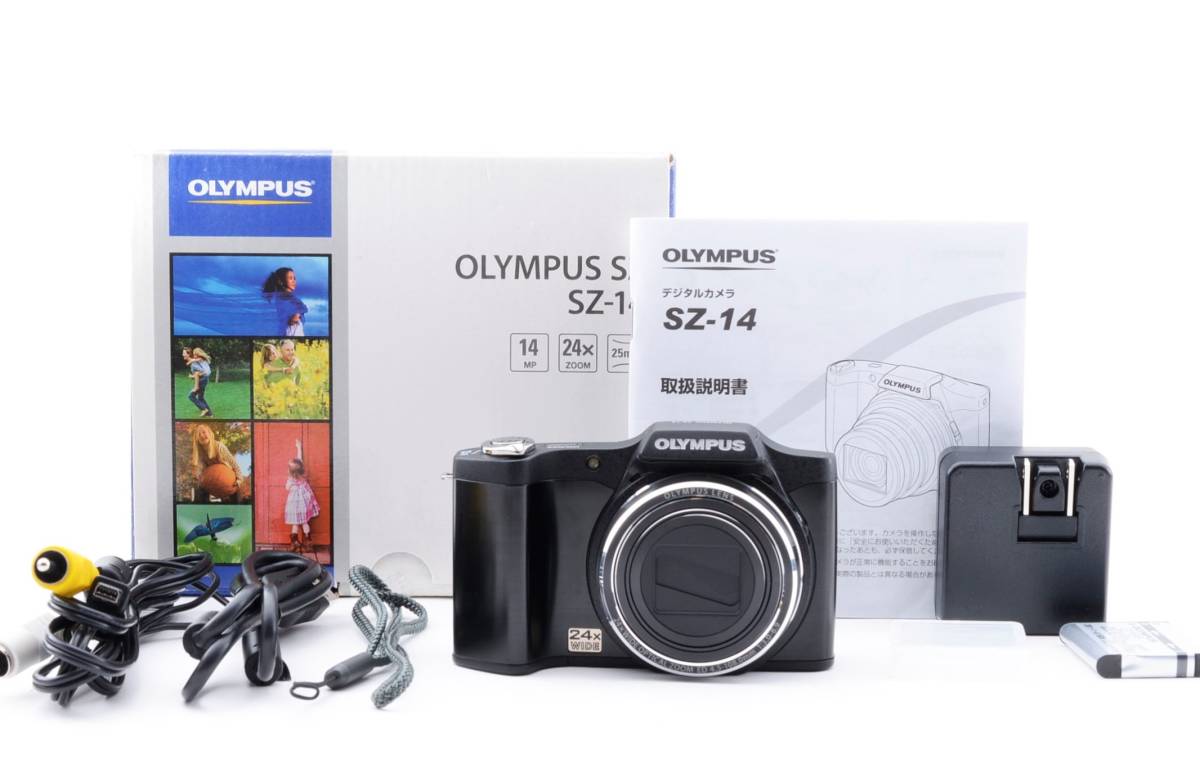 □美品□ オリンパスOLYMPUS SZ-14 1400万画素光学24倍ズーム3Dフォト