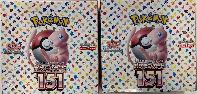 新品・未開封】ポケモンカード ポケモンカード151 シュリンク付き 2BOX