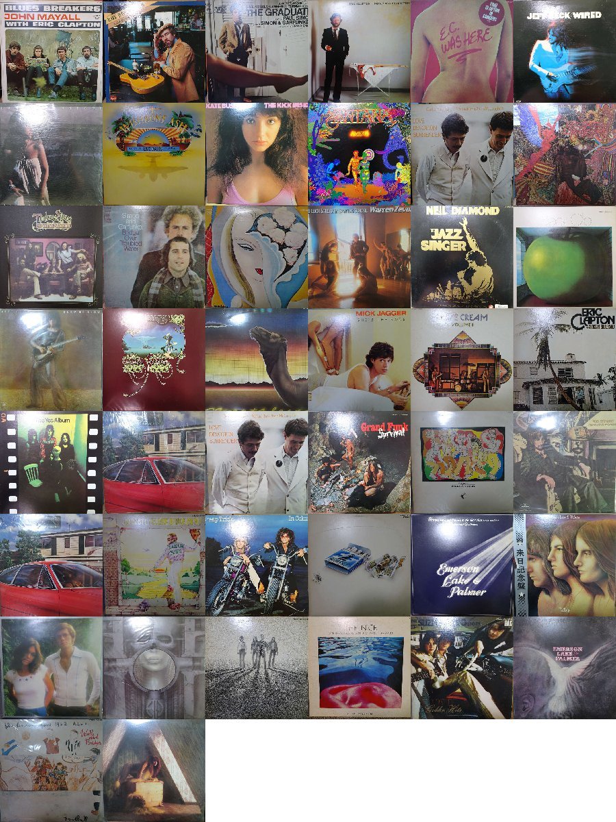 D00504【大量!ALL国内盤!】 ALL JAPANESE PRESS ROCK & POPS 洋楽 85枚以上 2箱セット/ Eric ...