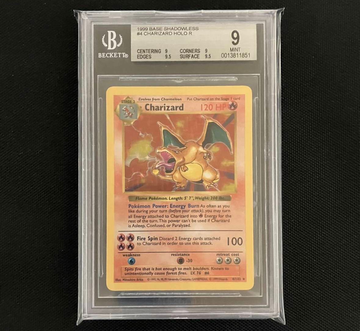 ポケモンカード Shadowless Charizard リザードン pokemon card Base