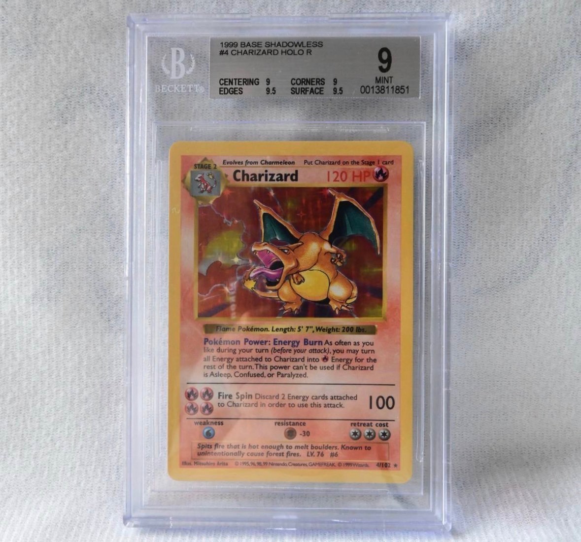 ポケモンカード Shadowless Charizard リザードン pokemon card Base