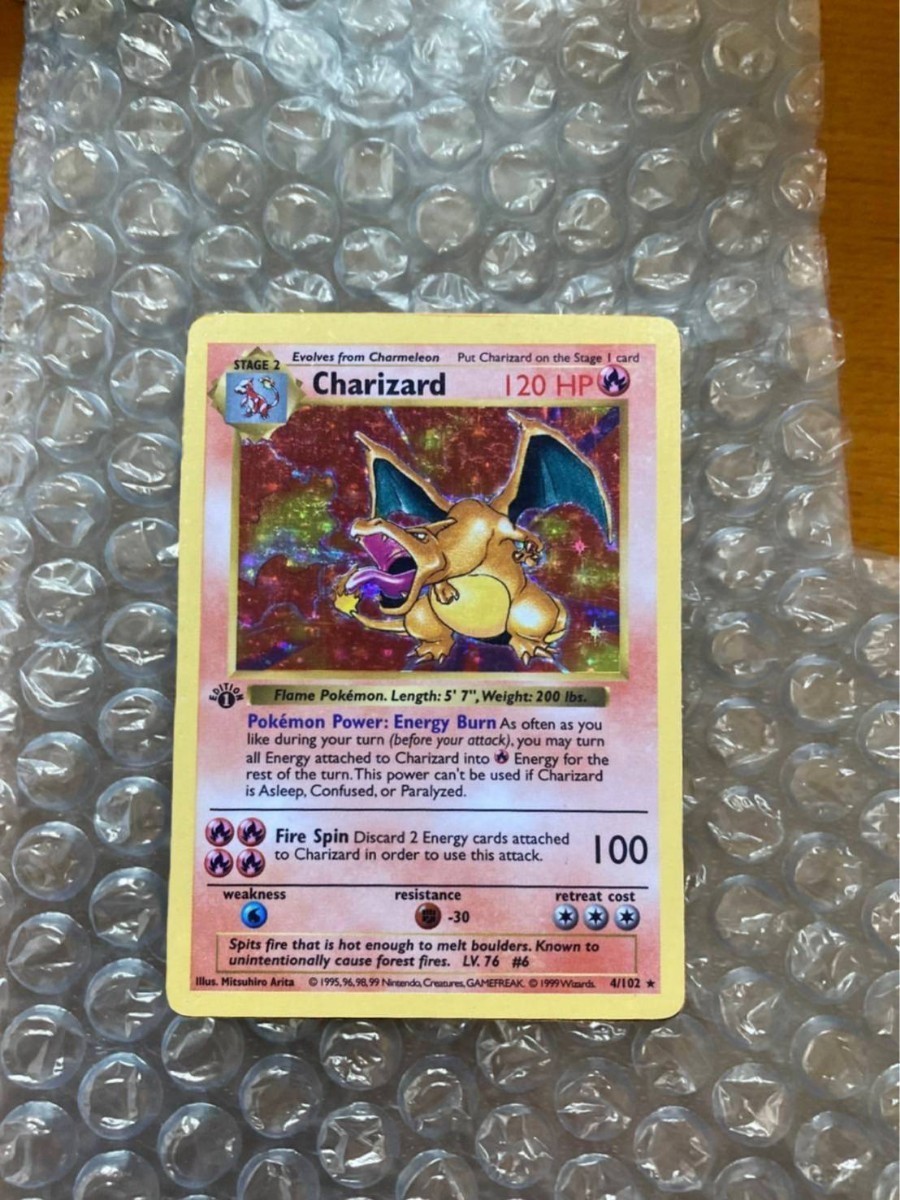 ポケモンカード Shadowless Charizard リザードン pokemon card Base